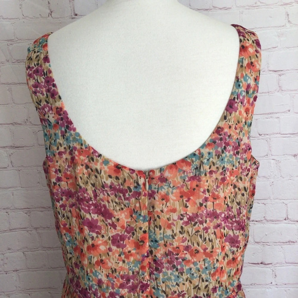 Ronni Nicole Floral Sleeveless Dress - Size 14 - Picture 7 of 9